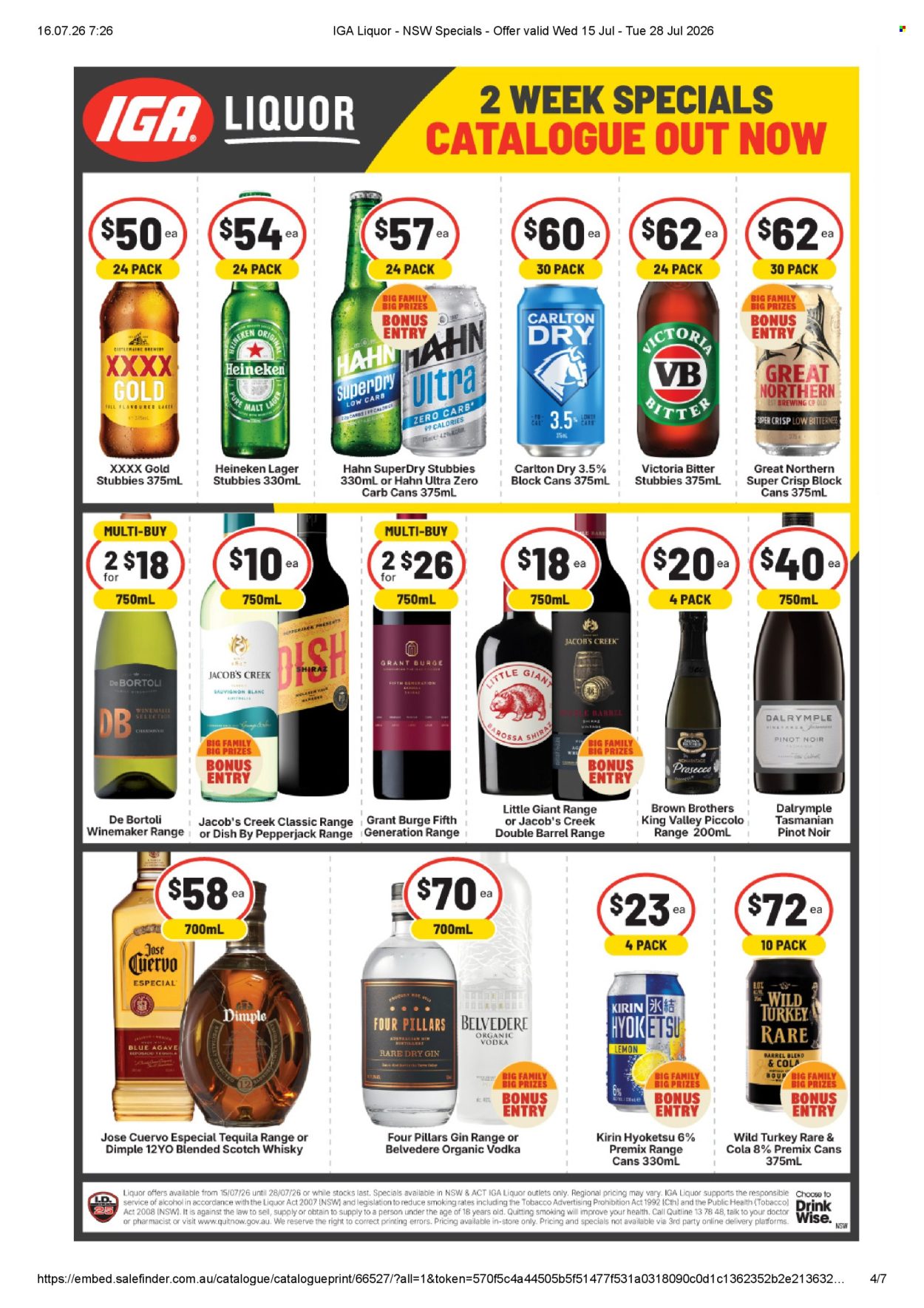 IGA LIQUOR catalogue - 15 Jul 2026 - 28 Jul 2026. Page 2