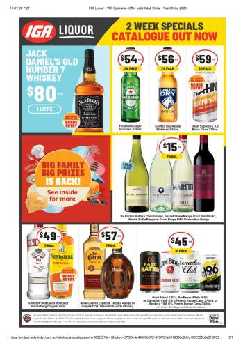 IGA LIQUOR Catalogue - 15 Jul 2026 - 28 Jul 2026.