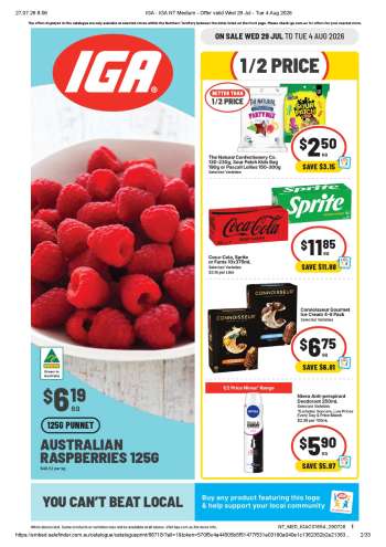 IGA Catalogue - 29 Jul 2026 - 4 Aug 2026.