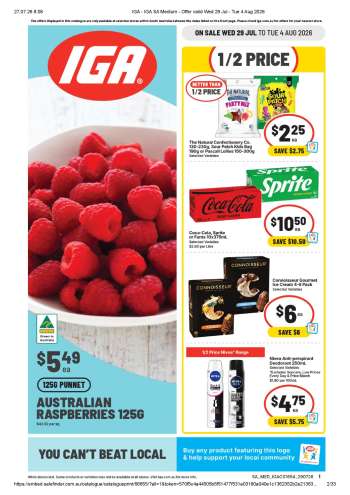 IGA Catalogue - 29 Jul 2026 - 4 Aug 2026.