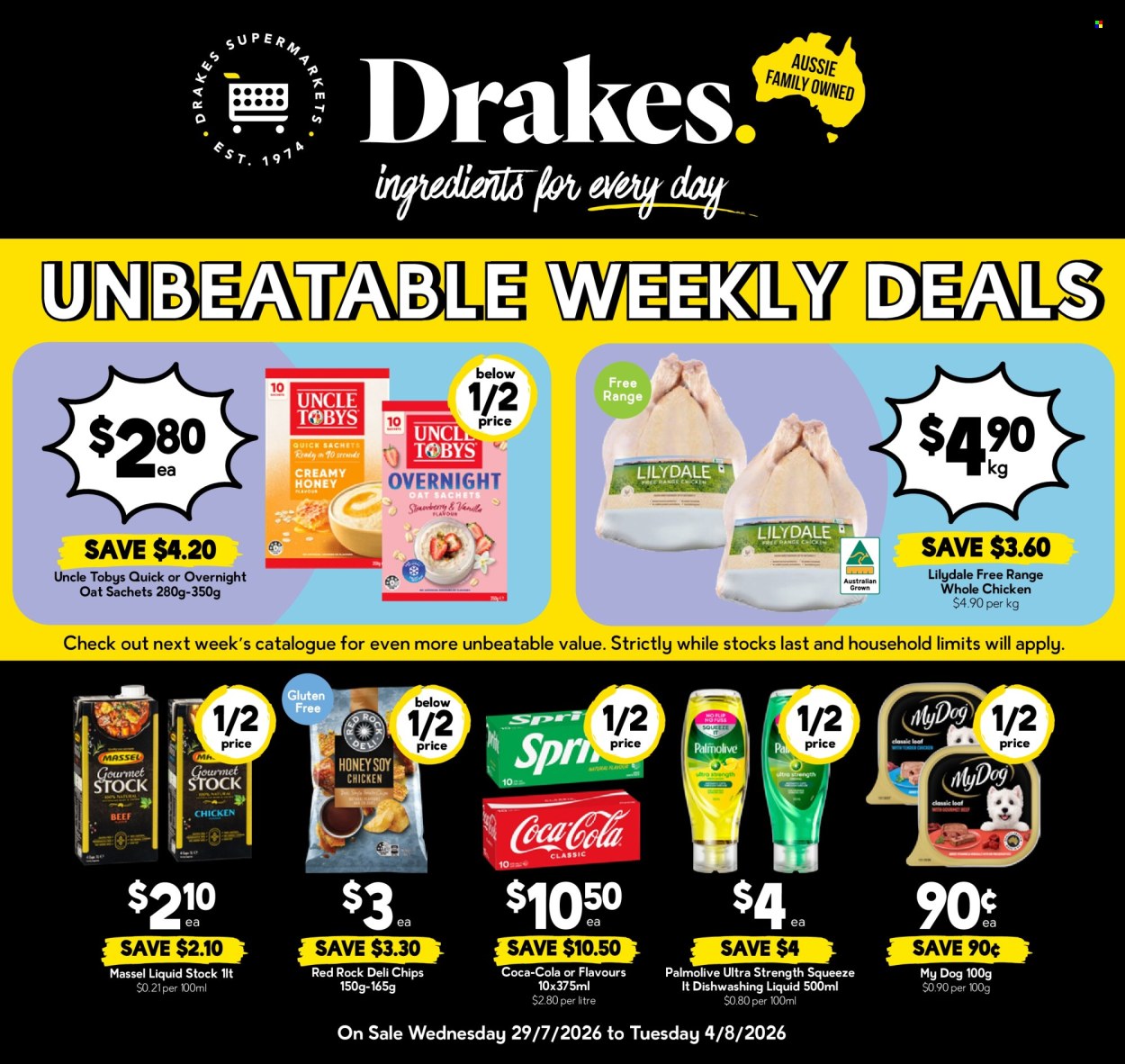 Drakes catalogue - 29 Jul 2026 - 4 Aug 2026. Page 1