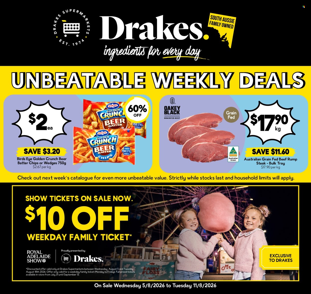 Drakes catalogue - 5 Aug 2026 - 11 Aug 2026. Page 1