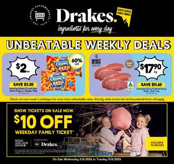 Drakes Catalogue - 5 Aug 2026 - 11 Aug 2026.