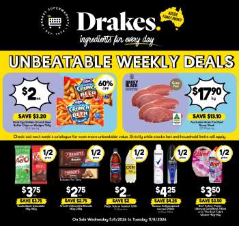 Drakes Catalogue - 5 Aug 2026 - 11 Aug 2026.