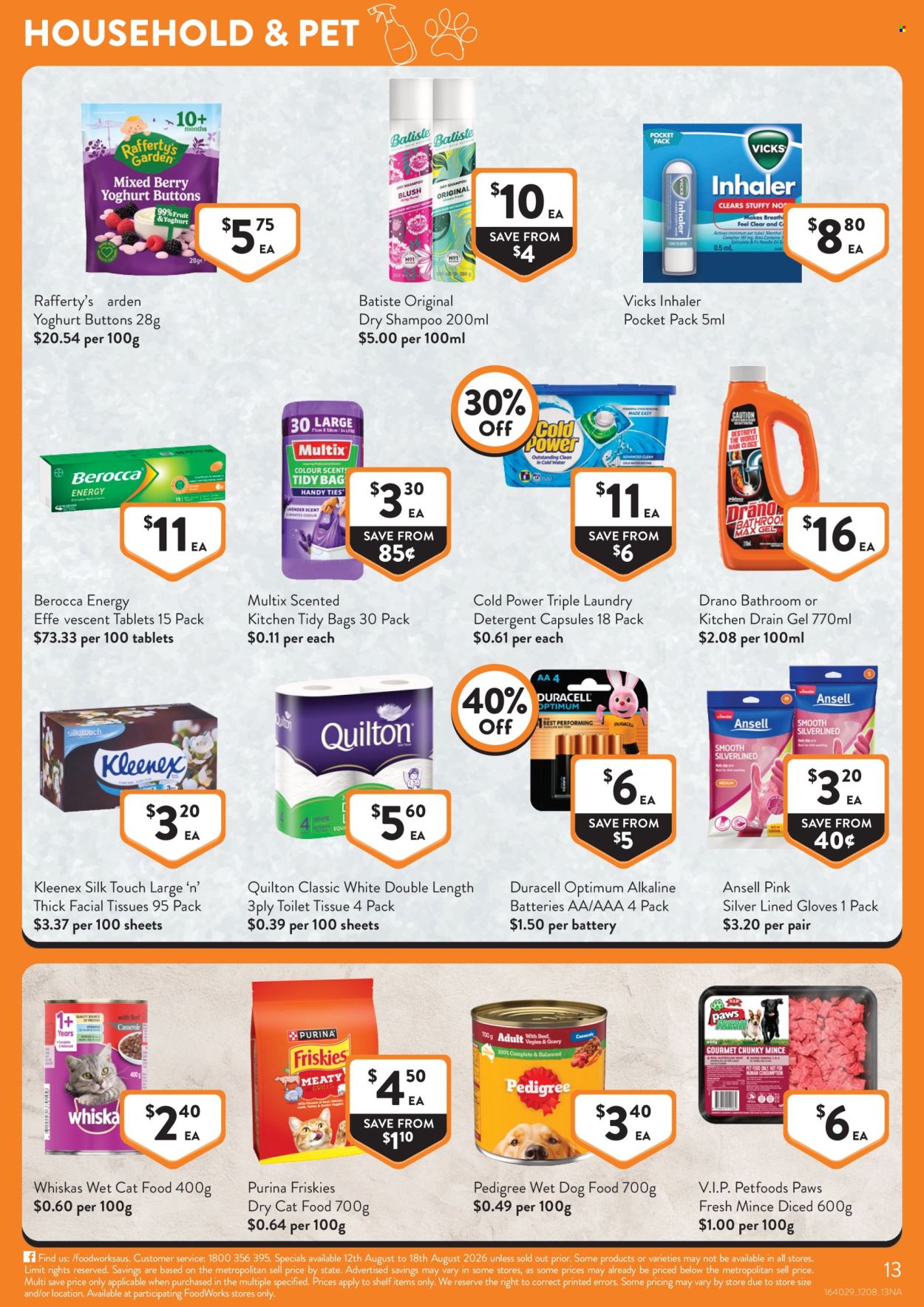 Foodworks catalogue - 12 Aug 2026 - 18 Aug 2026. Page 13