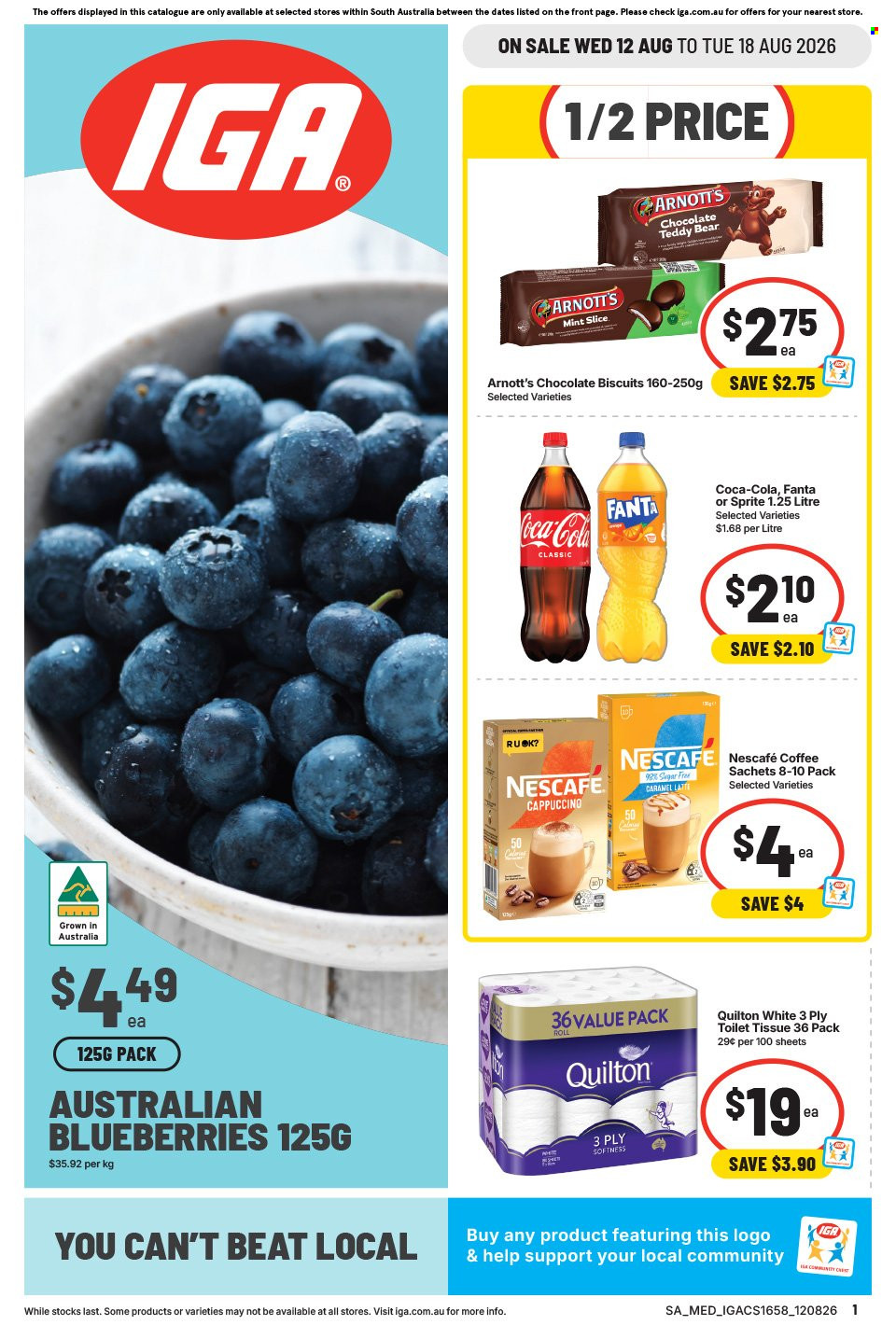 IGA catalogue - 12 Aug 2026 - 18 Aug 2026. Page 1