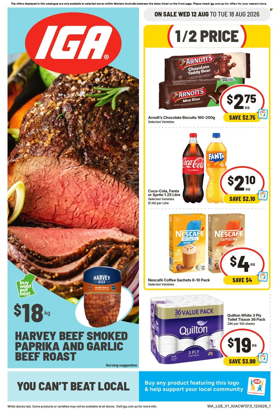 IGA catalogue - 12 Aug 2026 - 18 Aug 2026. Page 1