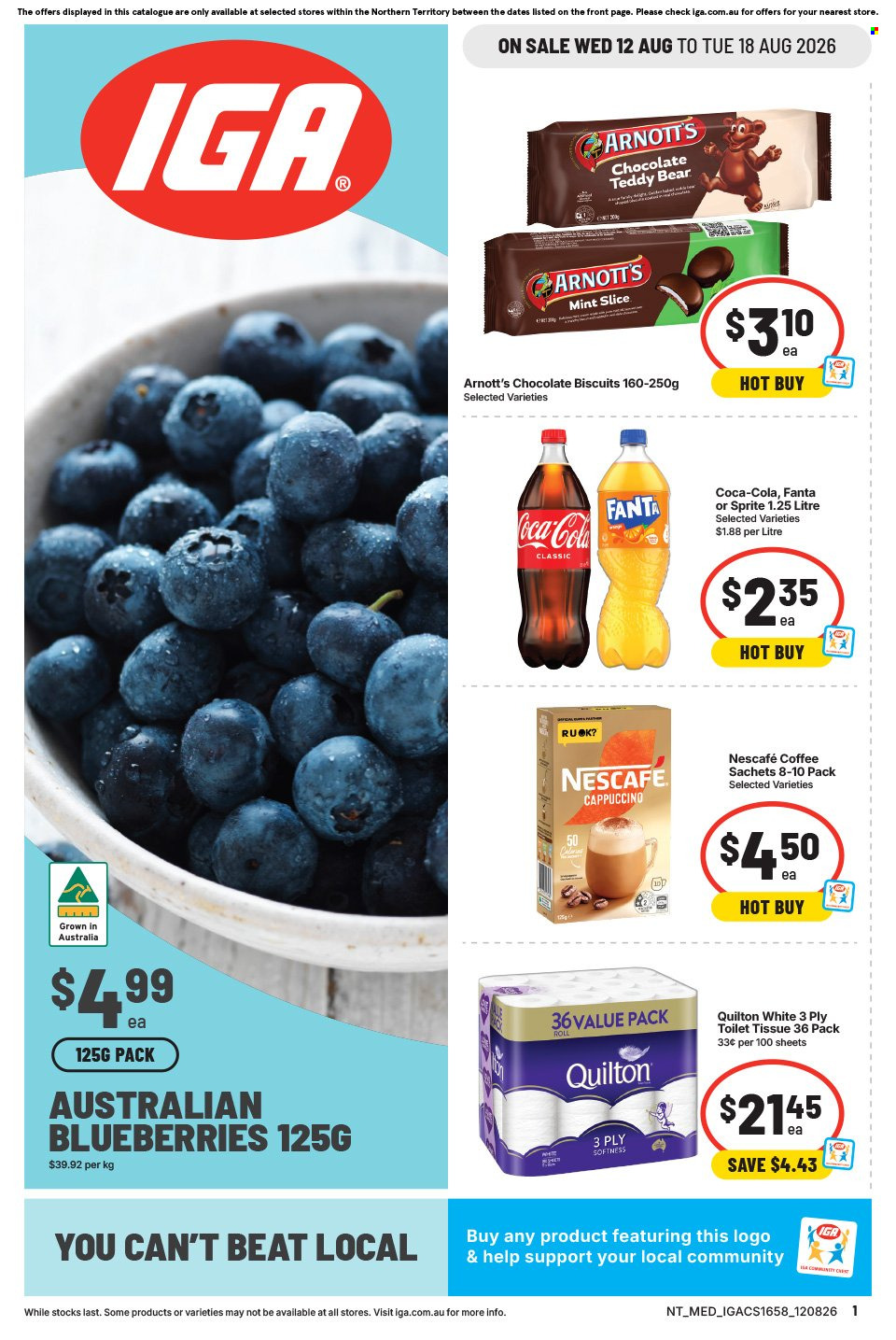 IGA catalogue - 12 Aug 2026 - 18 Aug 2026. Page 1