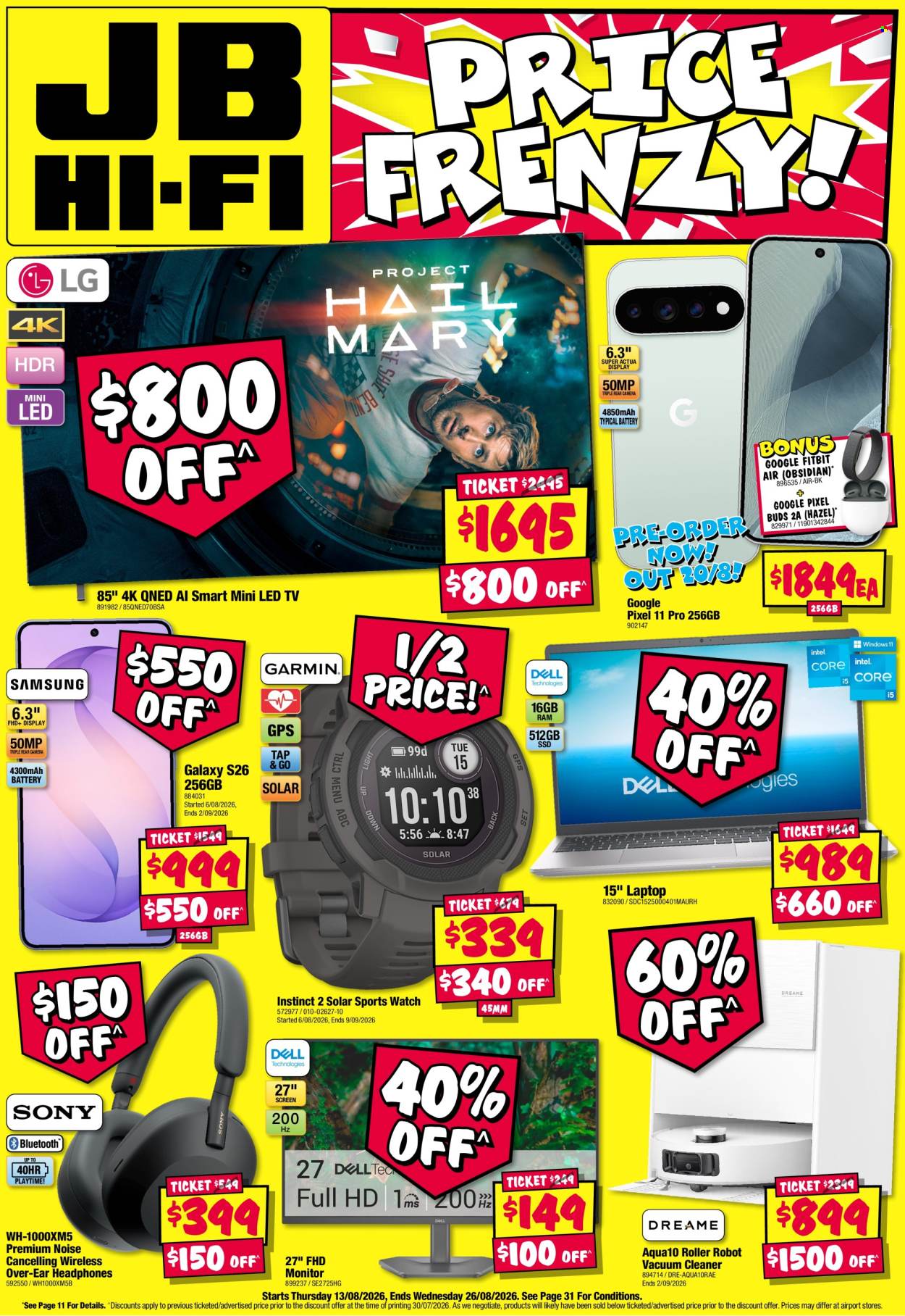 JB Hi-Fi catalogue - 13 Aug 2026 - 26 Aug 2026. Page 1
