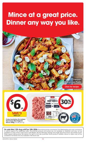 Coles Catalogue - 12 Aug 2026 - 18 Aug 2026.