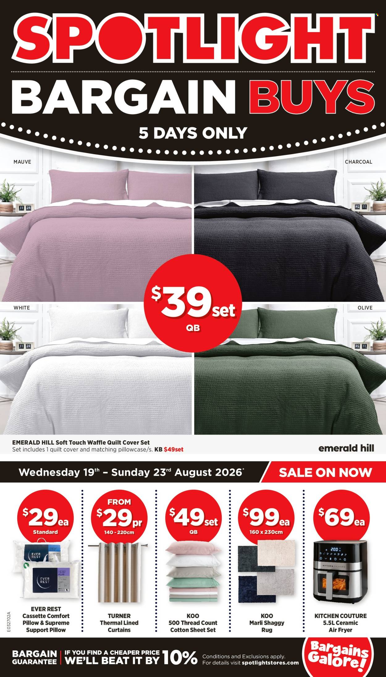 Spotlight catalogue - 19 Aug 2026 - 23 Aug 2026. Page 1