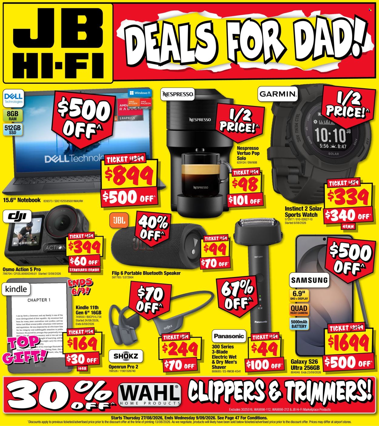 JB Hi-Fi catalogue - 27 Aug 2026 - 9 Sep 2026. Page 1