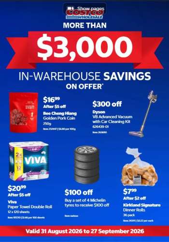 Costco Catalogue - 31 Aug 2026 - 27 Sep 2026.