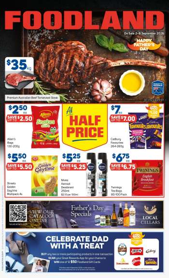 Foodland Catalogue - 2 Sep 2026 - 8 Sep 2026.