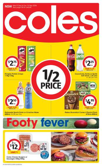 Coles Catalogue - 9 Sep 2026 - 15 Sep 2026.
