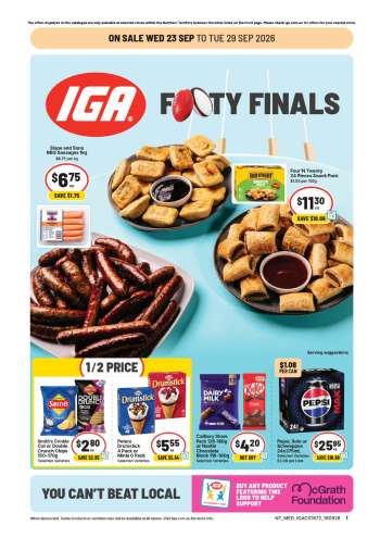 IGA Catalogue - 23 Sep 2026 - 29 Sep 2026.