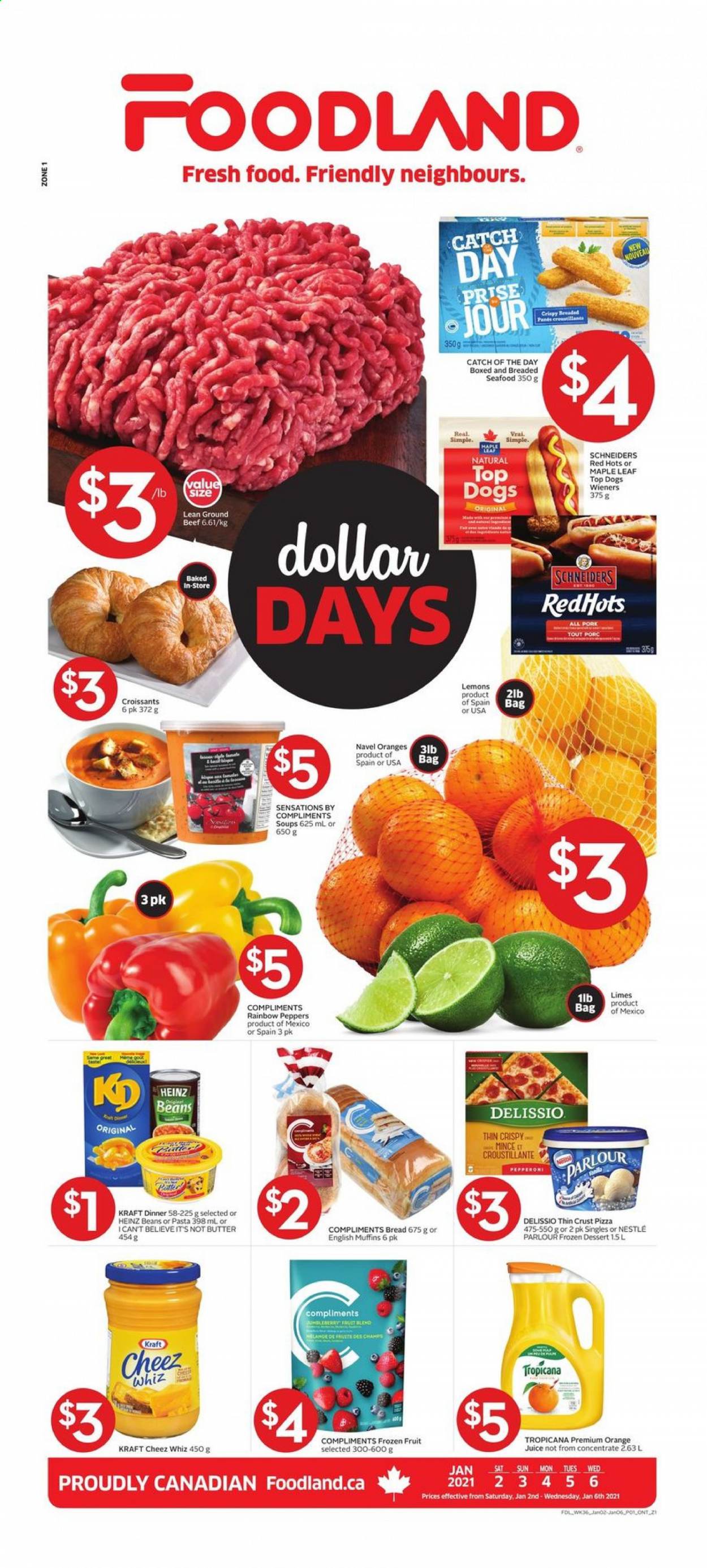 Foodland flyer - January 02, 2021 - January 06, 2021. Page 1