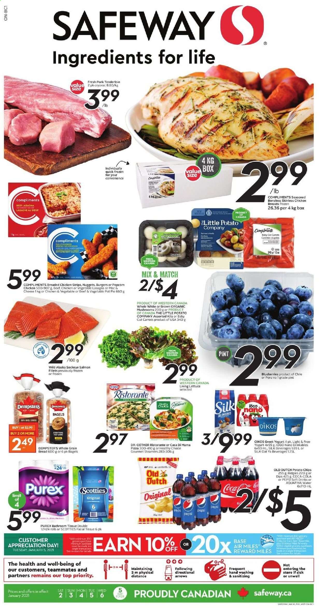 Circulaire Safeway - 02 Janvier 2021 - 06 Janvier 2021. Page 1