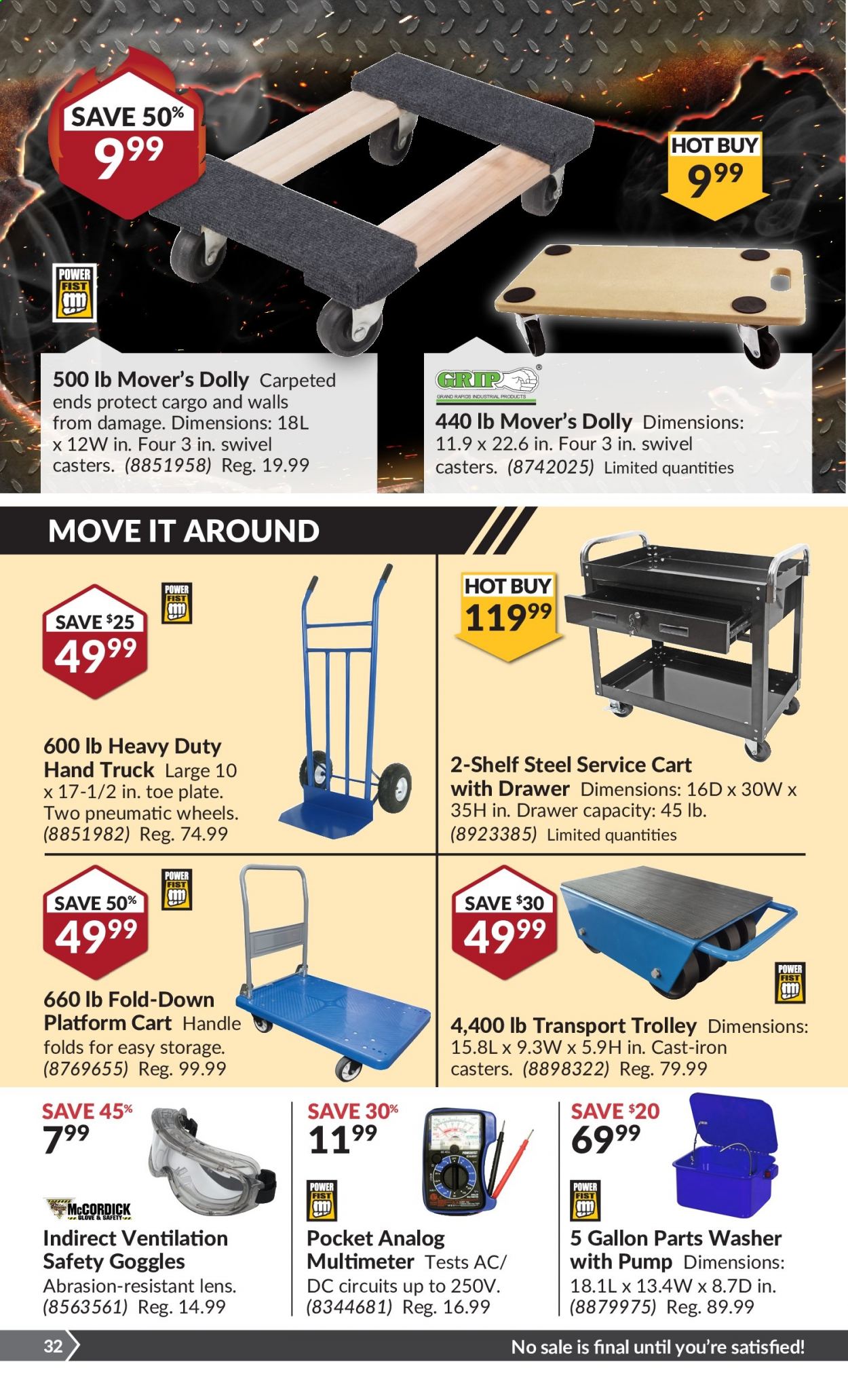thumbnail - Princess Auto Flyer - January 05, 2021 - January 17, 2021 - Sales products - trolley, hand truck, pump. Page 33.