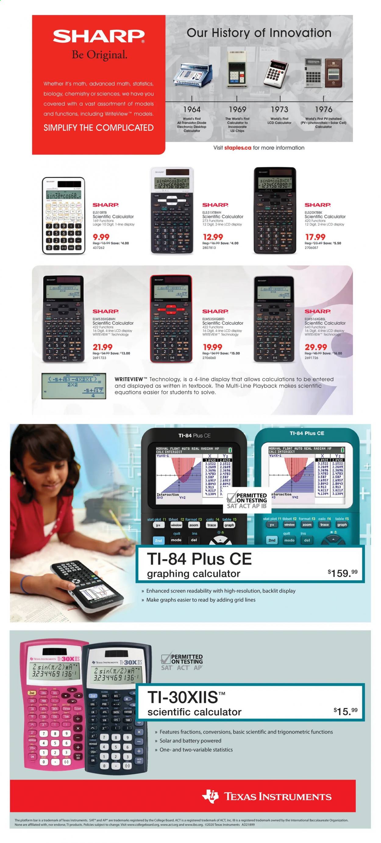 thumbnail - Bureau en Gros Flyer - January 13, 2021 - January 19, 2021 - Sales products - Sharp, calculator, textbook, table. Page 15.