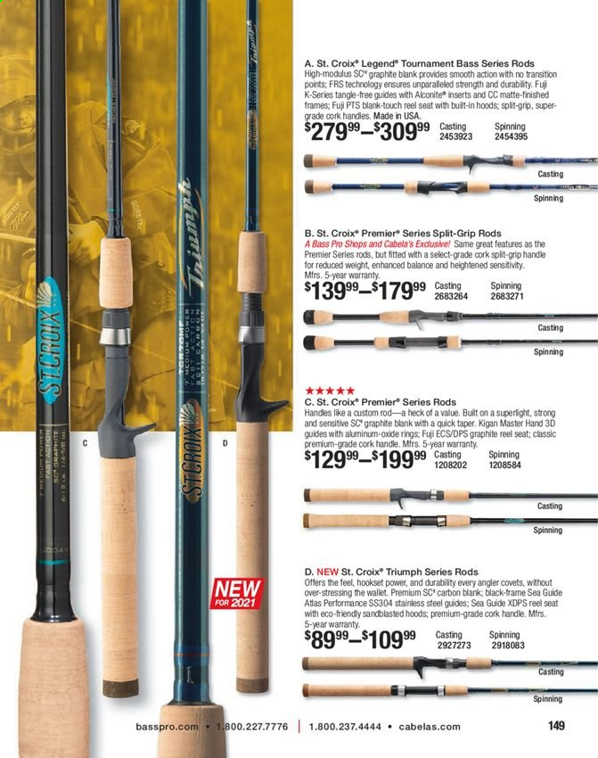 thumbnail - Bass Pro Shops Flyer - Sales products - Bass Pro, reel. Page 149.