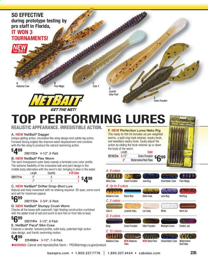 thumbnail - Bass Pro Shops Flyer - Sales products - boat. Page 235.