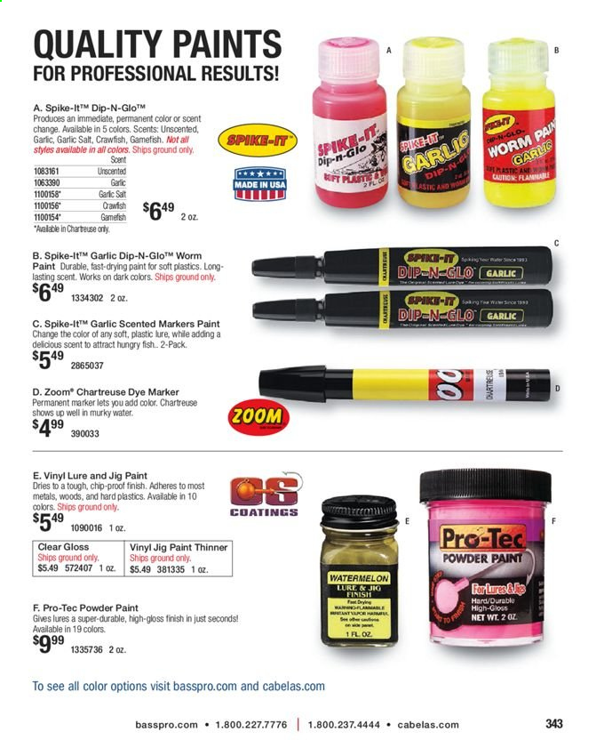 thumbnail - Bass Pro Shops Flyer - Sales products - jig. Page 343.