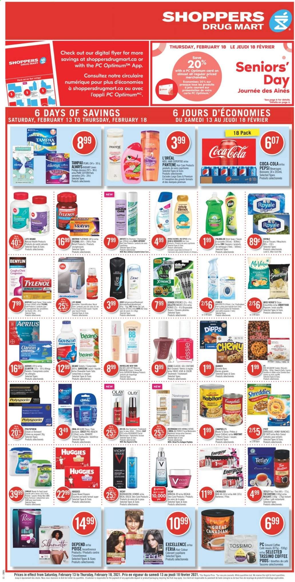 Shoppers Drug Mart flyer - February 13, 2021 - February 18, 2021. Page 1