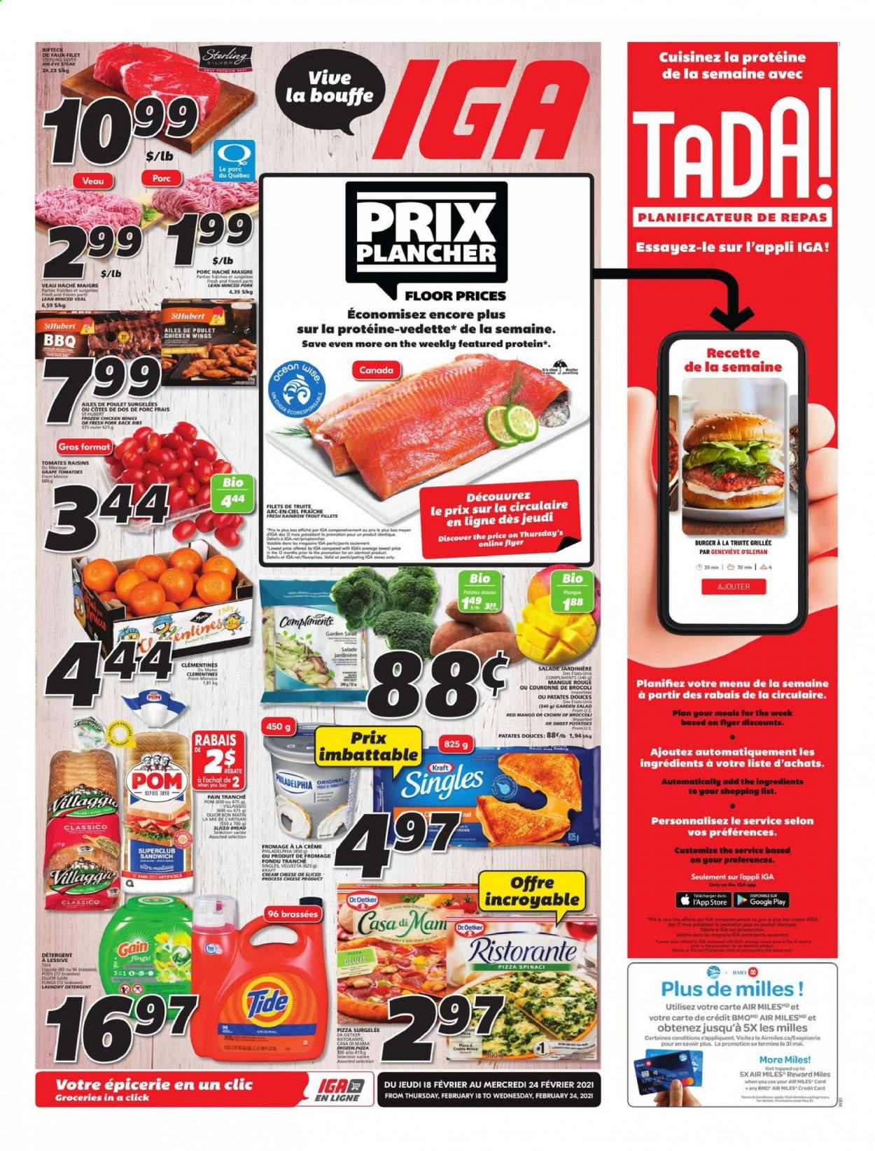 IGA flyer - February 18, 2021 - February 24, 2021. Page 1