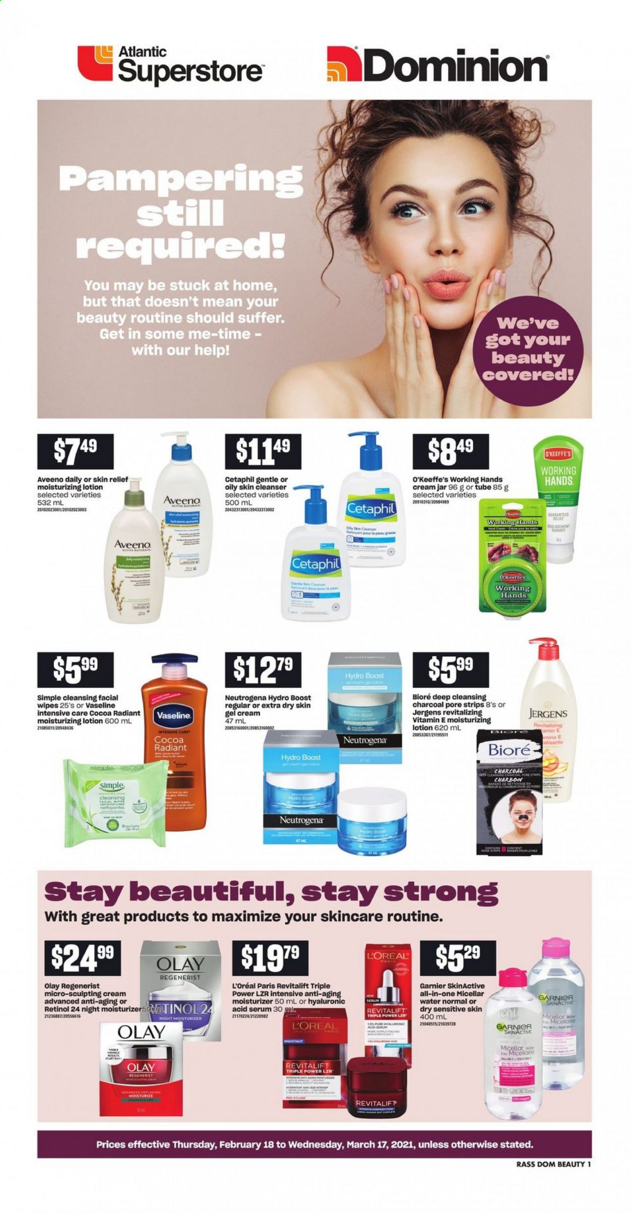 Atlantic Superstore flyer - February 18, 2021 - March 17, 2021. Page 1