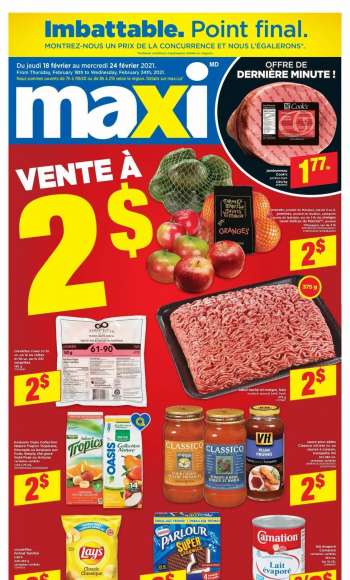 Circulaire Maxi & Cie - 18 Février 2021 - 24 Février 2021.