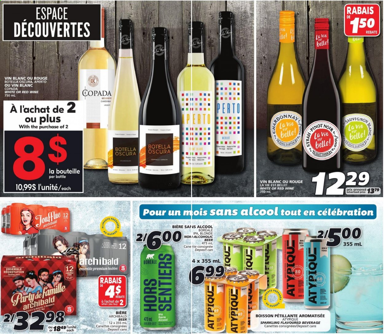 thumbnail - IGA Flyer - February 25, 2021 - March 03, 2021 - Sales products - Celebration, red wine, white wine, wine, Sauvignon Blanc, gin & tonic, beer, IPA. Page 2.
