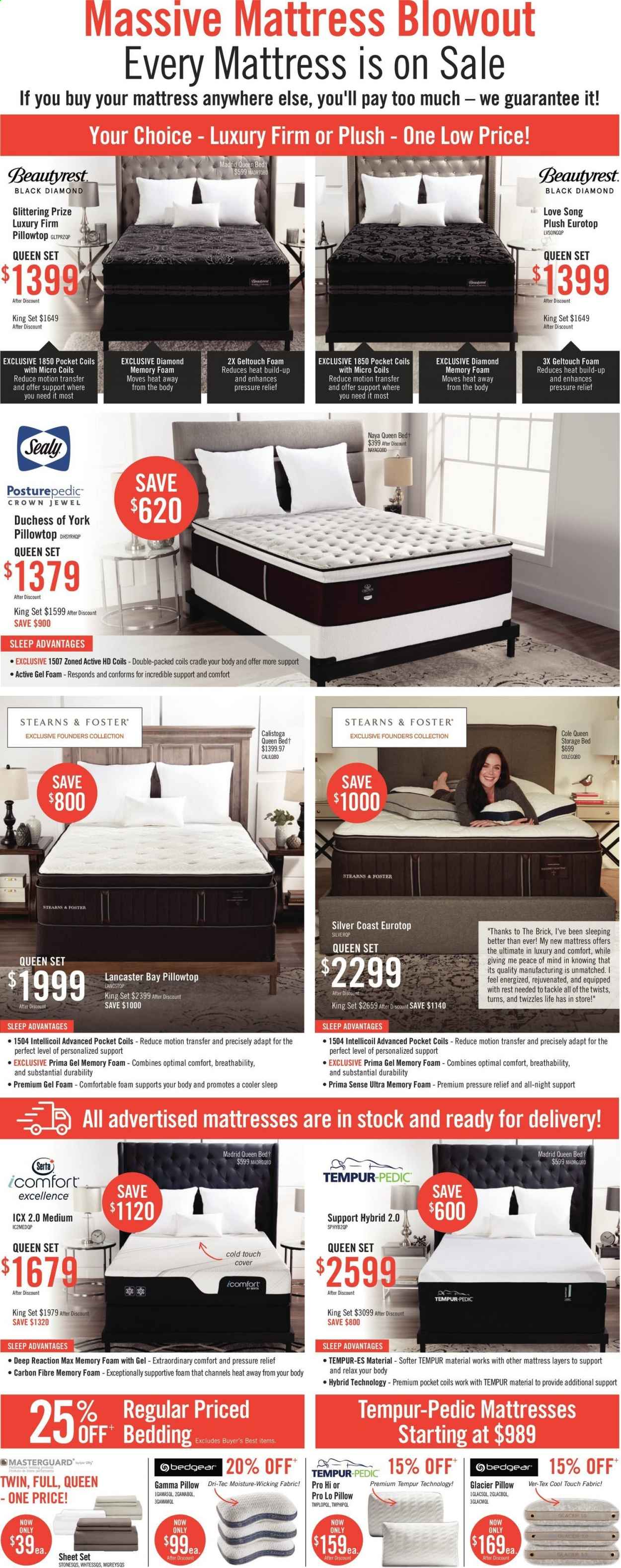 thumbnail - The Brick Flyer - February 23, 2021 - March 03, 2021 - Sales products - storage bed, mattress. Page 5.