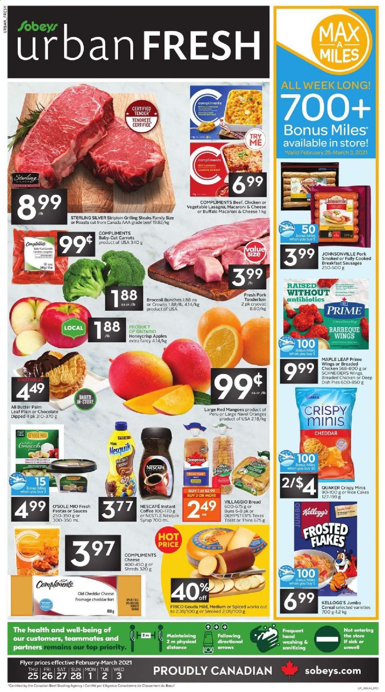 Sobeys Urban Fresh flyer - February 25, 2021 - March 03, 2021. Page 1