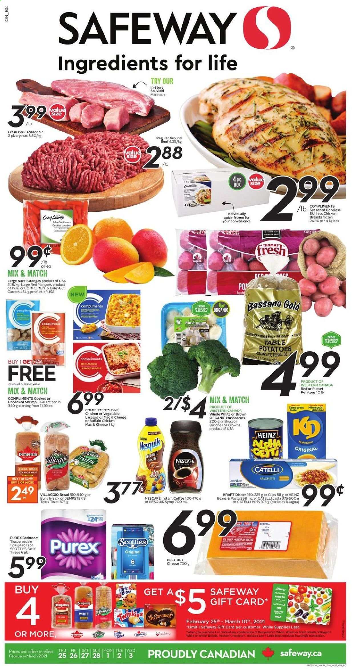 Circulaire Safeway - 25 Février 2021 - 03 Mars 2021. Page 1