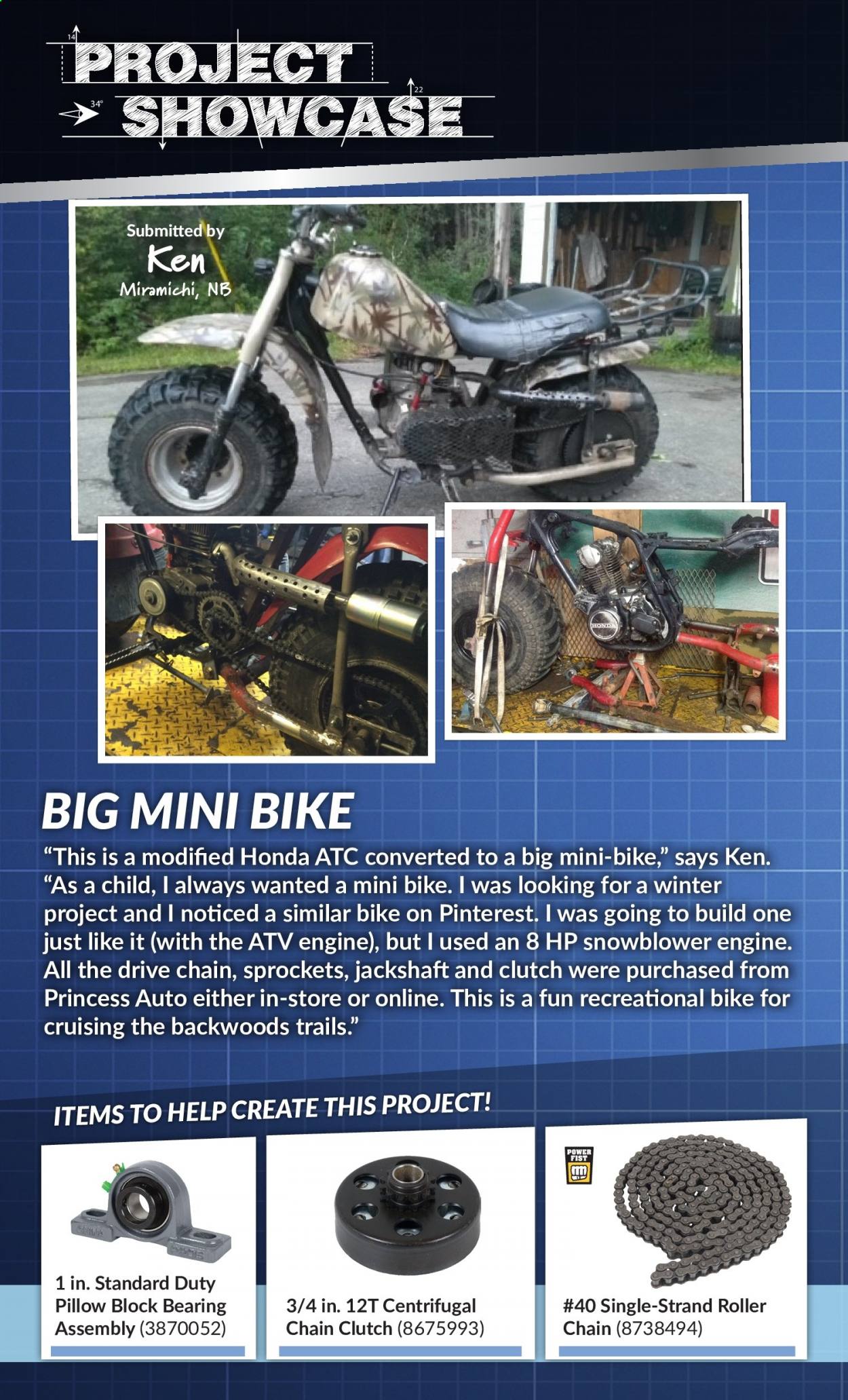 thumbnail - Princess Auto Flyer - March 02, 2021 - March 14, 2021 - Sales products - mini bike, snow blower, roller. Page 3.