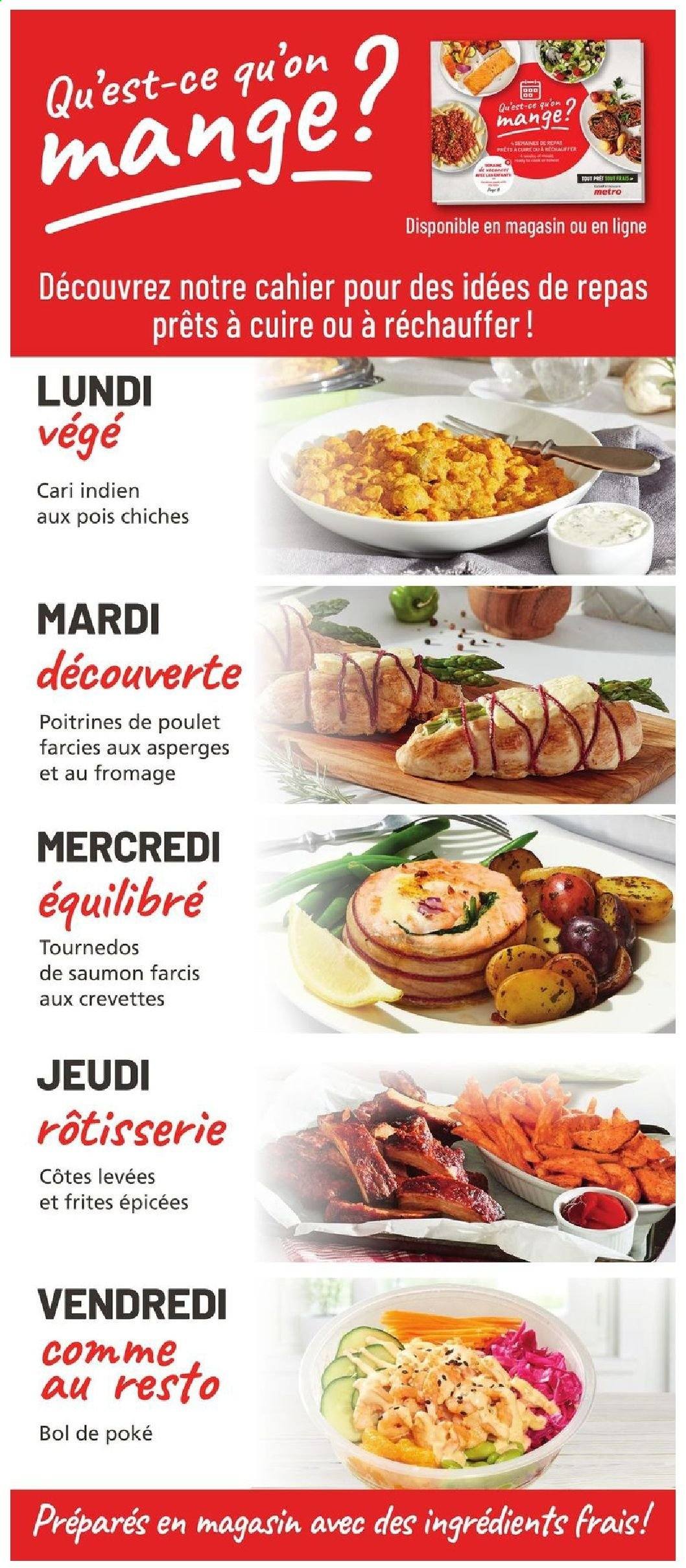 thumbnail - Circulaire Metro - 04 Mars 2021 - 10 Mars 2021 - Produits soldés - saumon, frites, cahier, crevettes. Page 9.