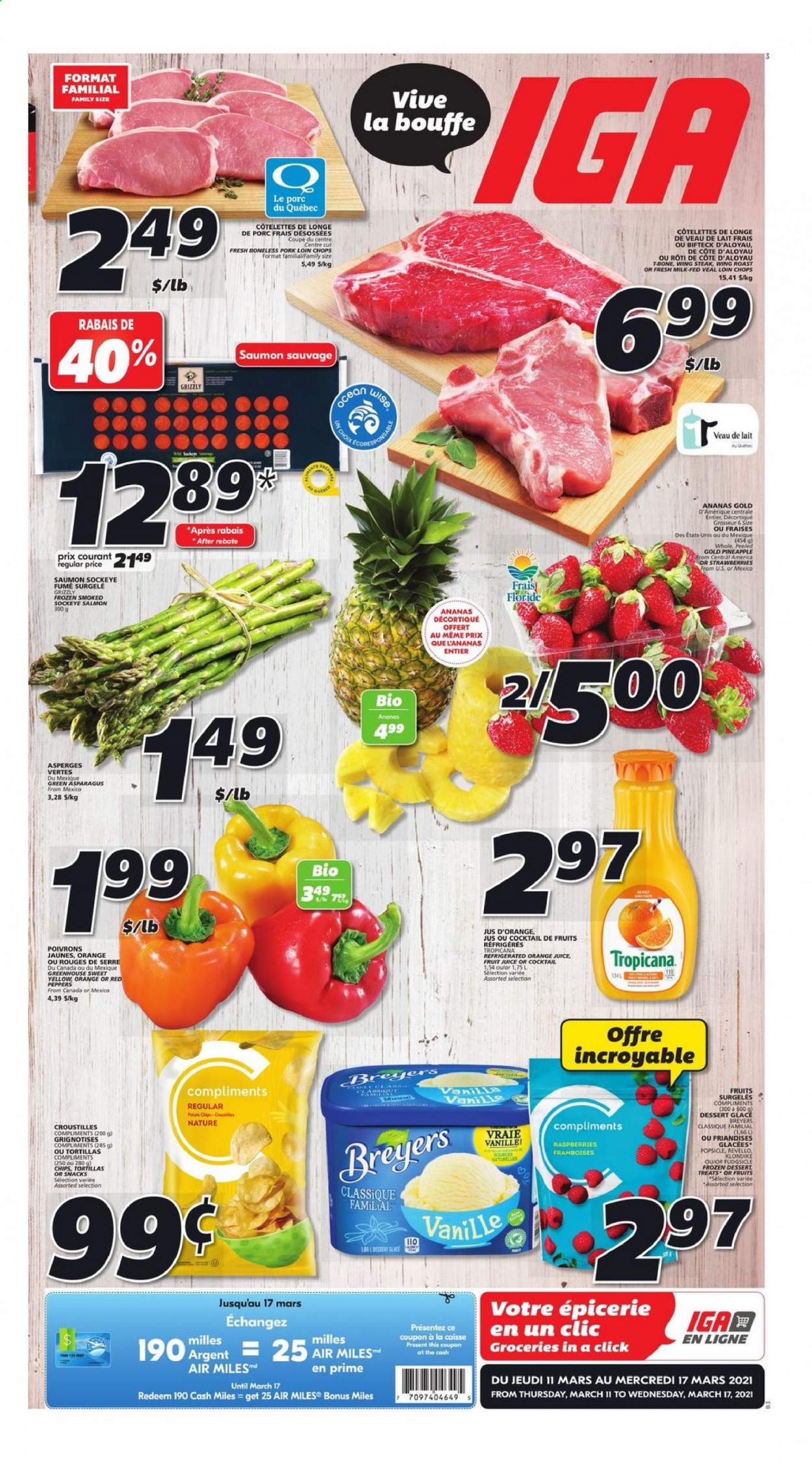 IGA flyer - March 11, 2021 - March 17, 2021. Page 1