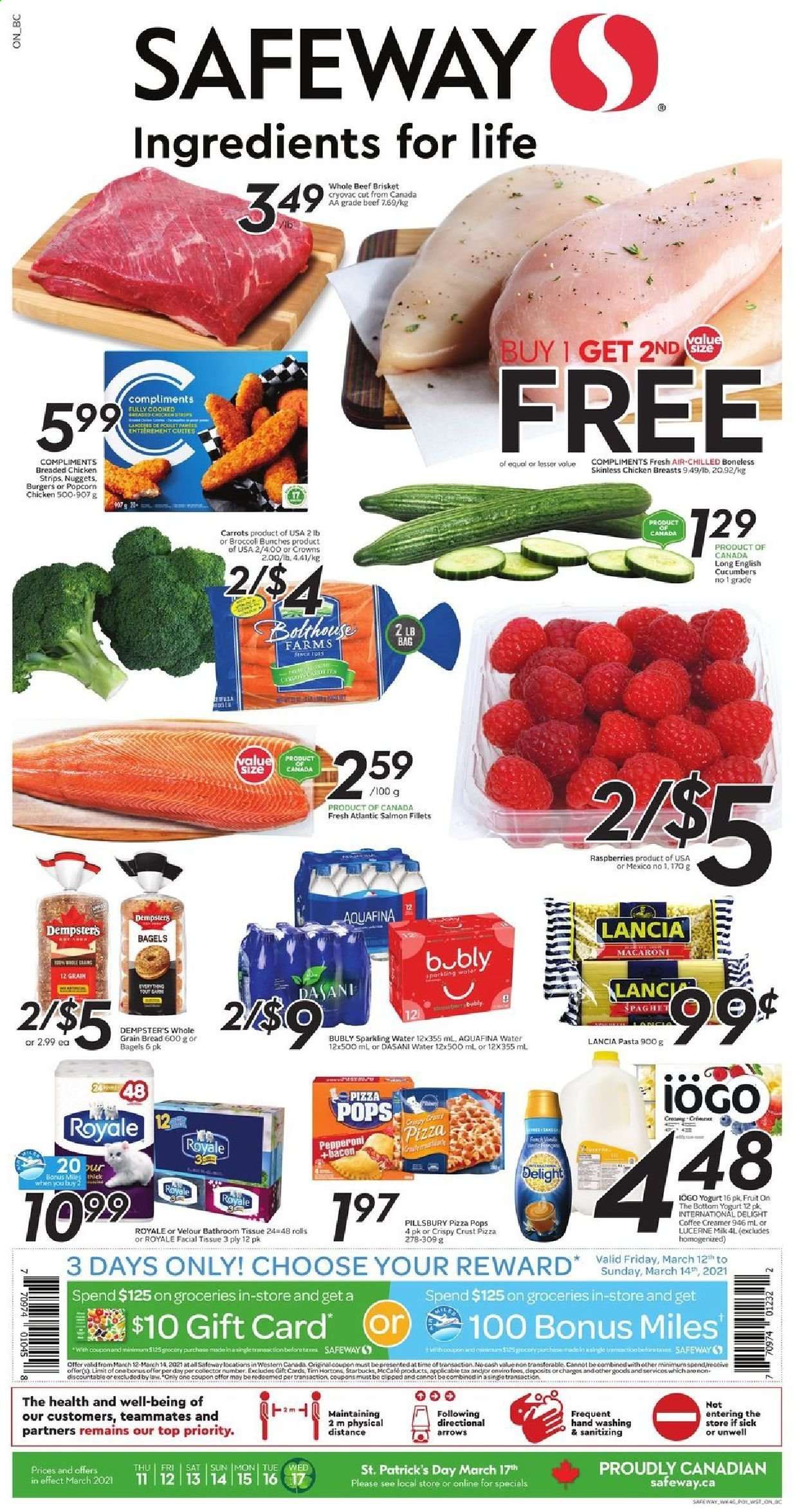 Safeway flyer - March 11, 2021 - March 17, 2021. Page 1