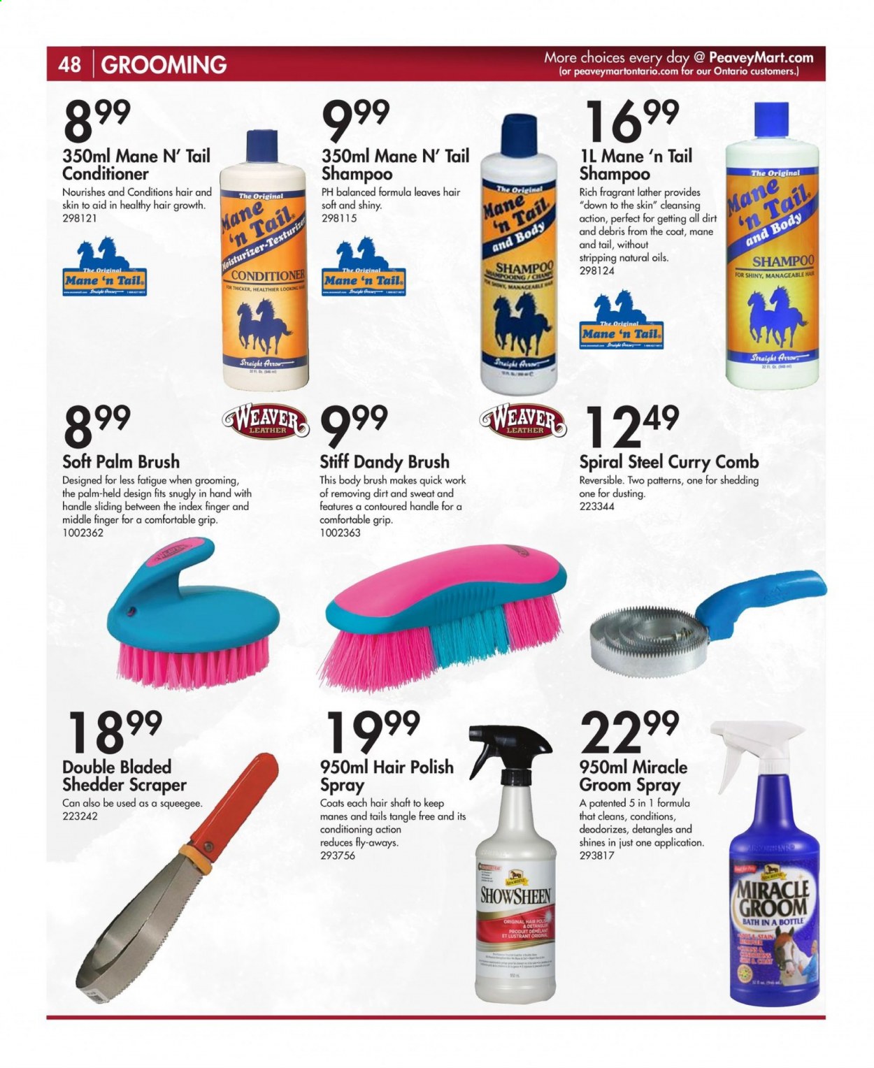 thumbnail - Peavey Mart Flyer - Sales products - brush, polish. Page 48.