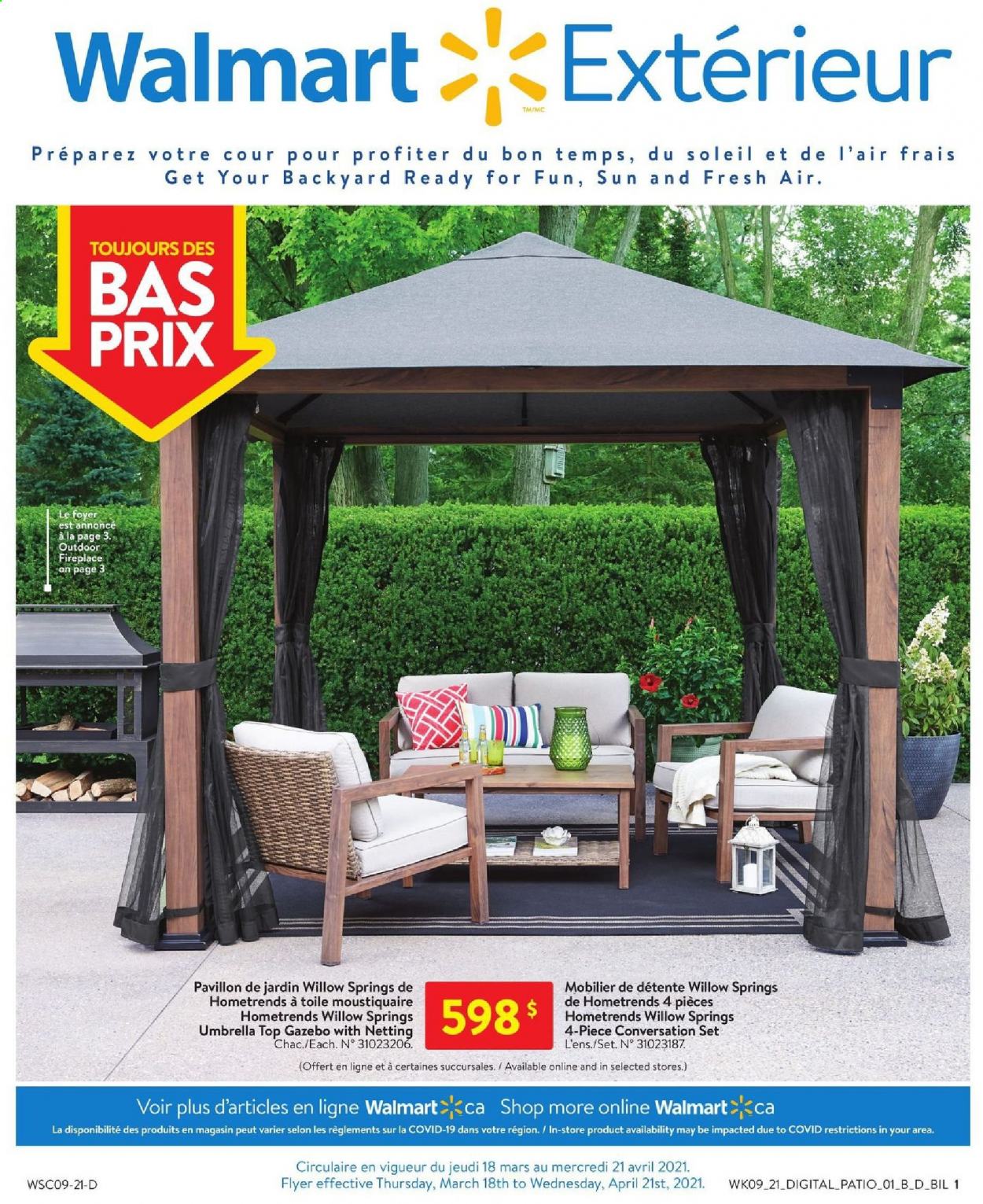 Walmart flyer - March 18, 2021 - April 21, 2021. Page 1