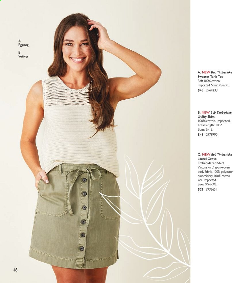 thumbnail - Bass Pro Shops Flyer - March 22, 2021 - May 08, 2021 - Sales products - skirt, tank top, sweater, shirt, tank. Page 48.