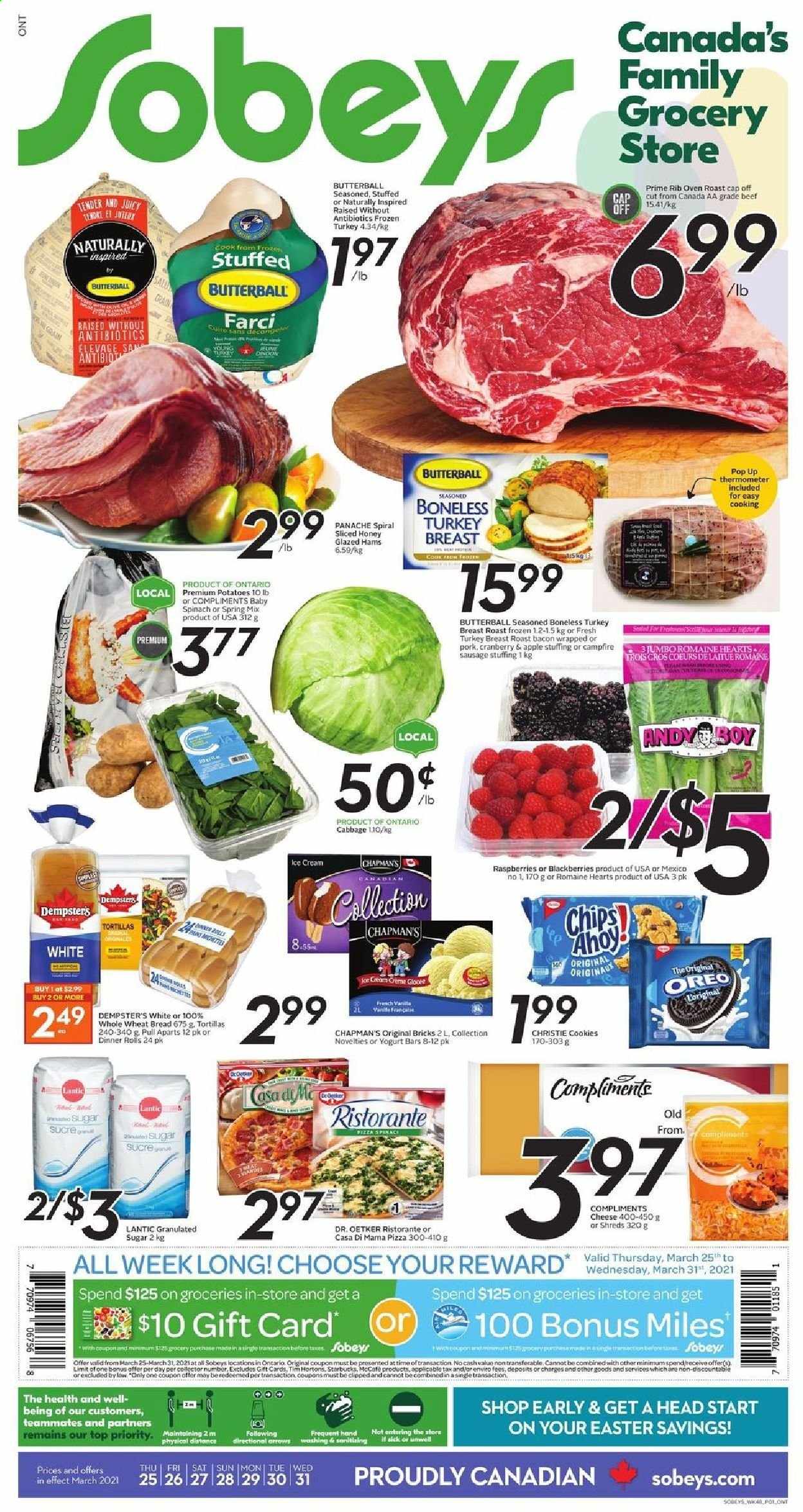 Sobeys flyer - March 25, 2021 - March 31, 2021. Page 1