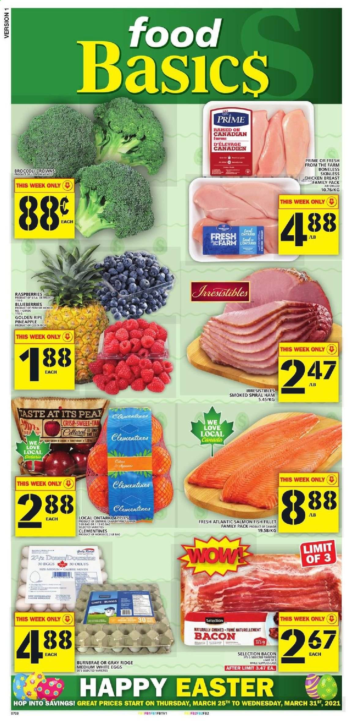 Food Basics flyer - March 25, 2021 - March 31, 2021. Page 1