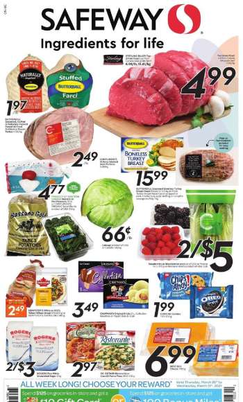 Safeway Flyer - March 25, 2021 - March 31, 2021.