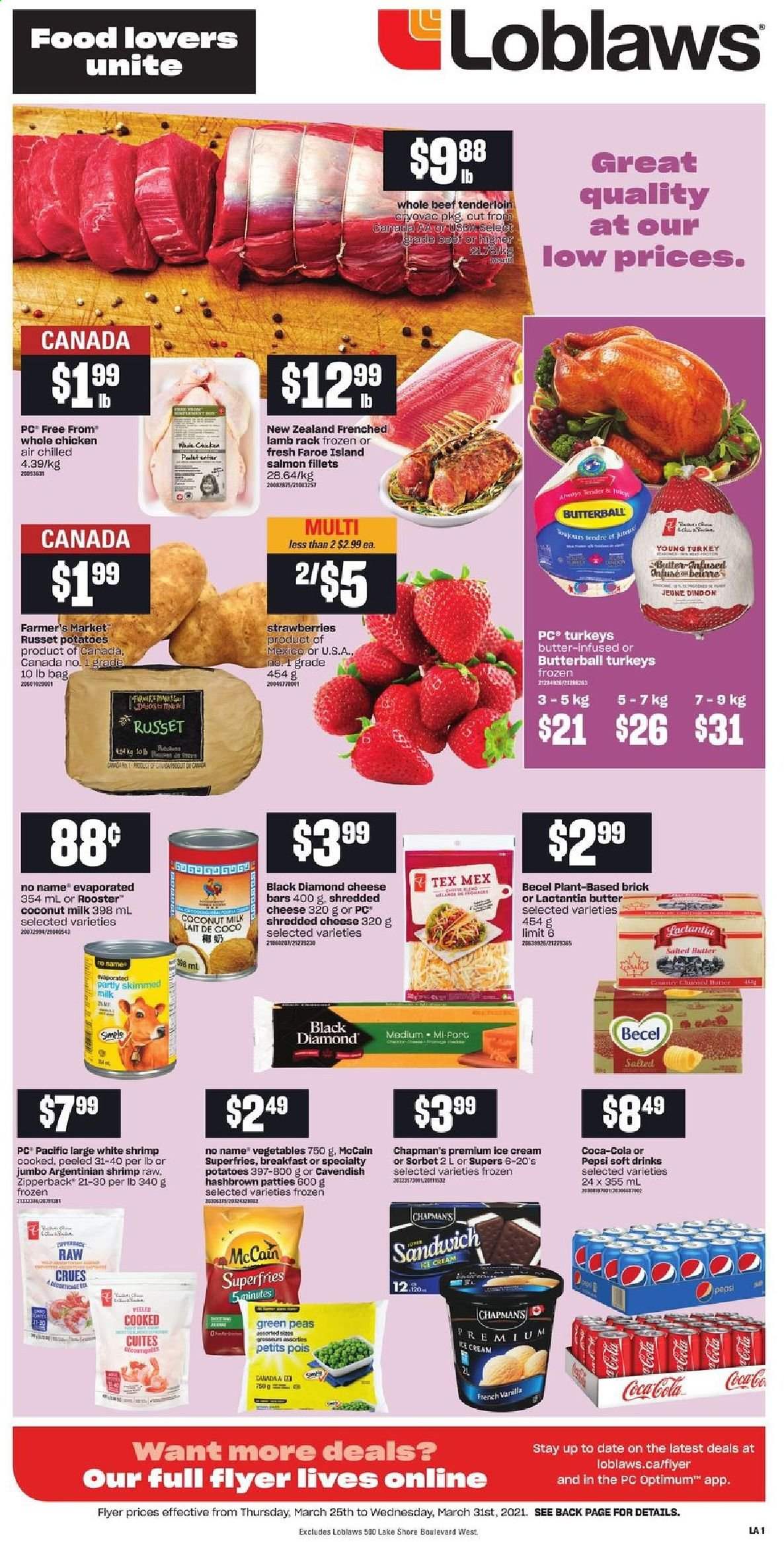 Loblaws flyer - March 25, 2021 - March 31, 2021. Page 1