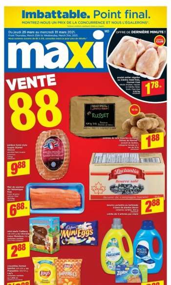 Circulaire Maxi - 25 Mars 2021 - 31 Mars 2021.