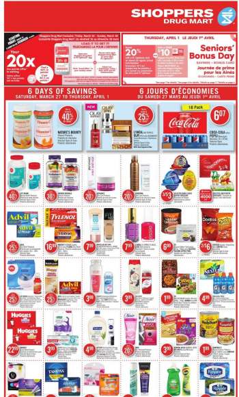 Shoppers Drug Mart Flyer - March 27, 2021 - April 01, 2021.