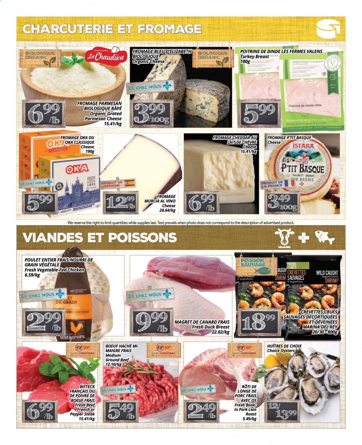 thumbnail - PA Nature Flyer - March 29, 2021 - April 11, 2021 - Sales products - oysters, shrimps, cheddar, parmesan, cheese, turkey breast, turkey, duck meat, duck breasts, beef meat, ground beef, pork loin, pork meat, steak. Page 3.