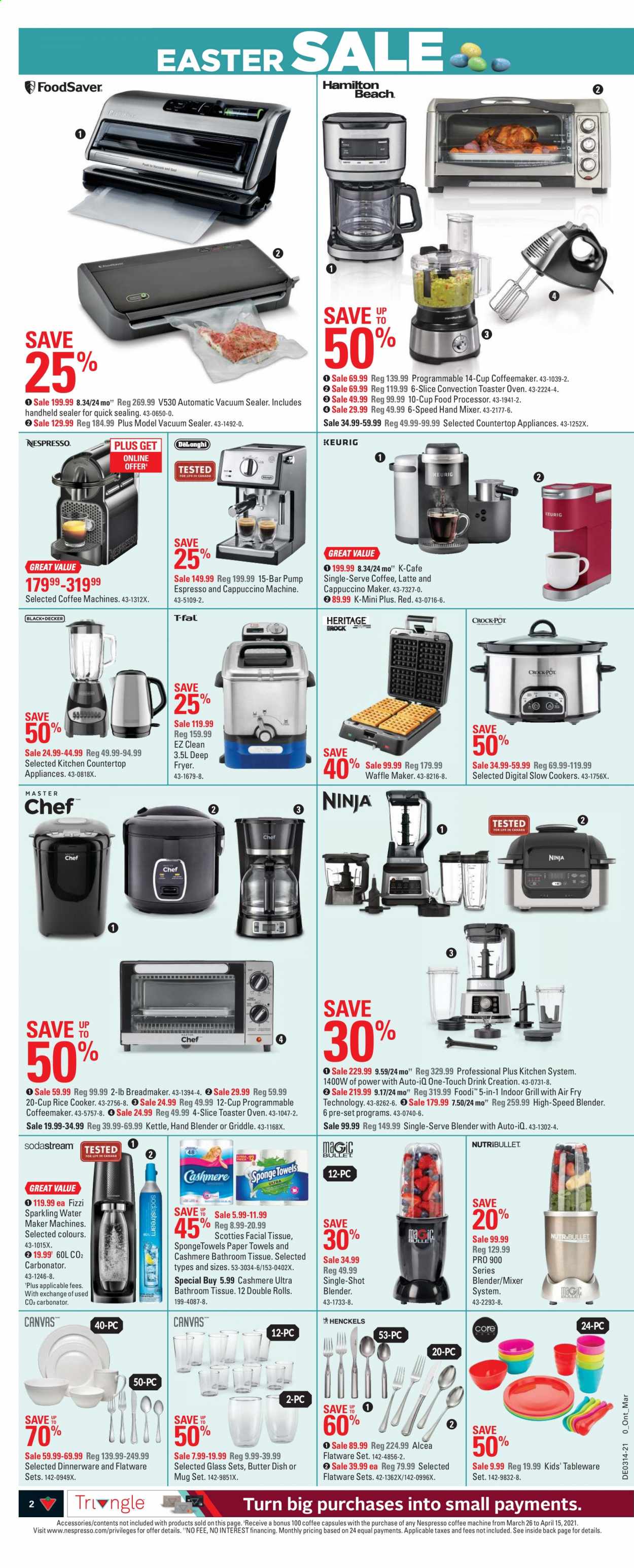 thumbnail - Circulaire Canadian Tire - 02 Avril 2021 - 08 Avril 2021 - Produits soldés - grill, blender, toaster, mug. Page 2.